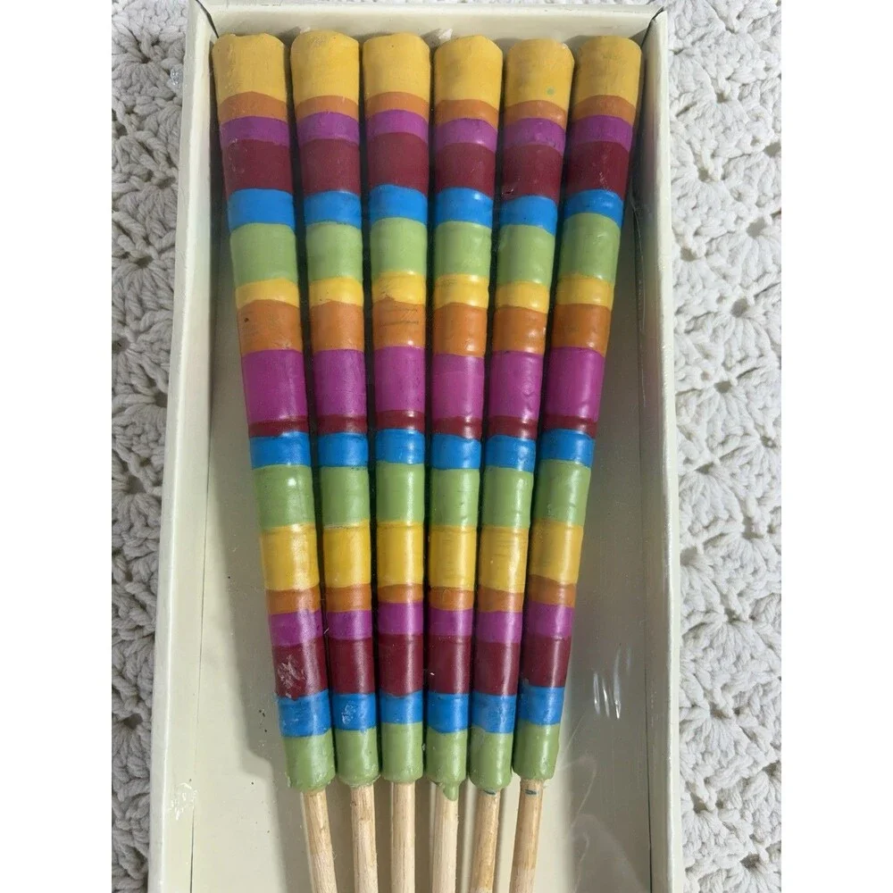 Lot Of 2 Pier 1 Citronella Garden Torches Candles 6 pack Outdoor Only NOS